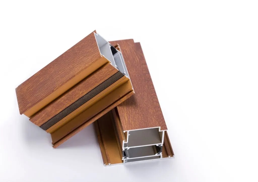 Efeito madeira- Sublimação no perfil de alumínio